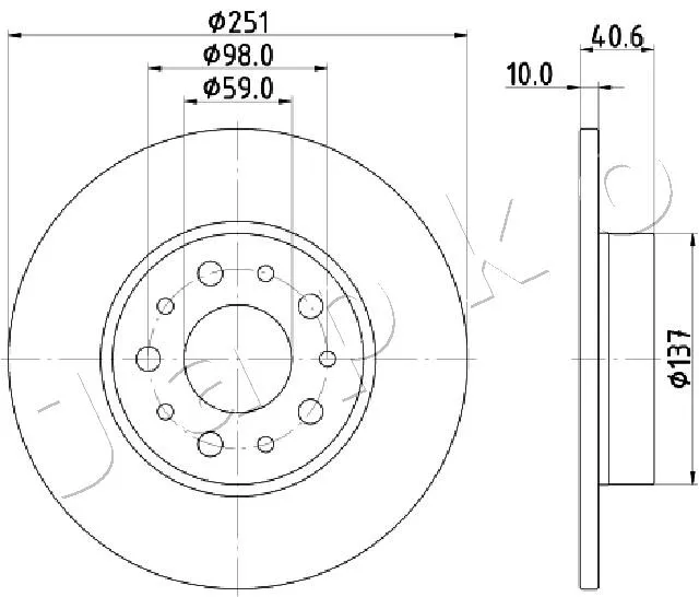 спирачен диск JAPKO               