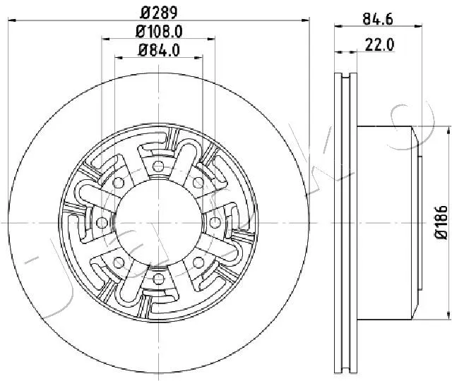 спирачен диск JAPKO               