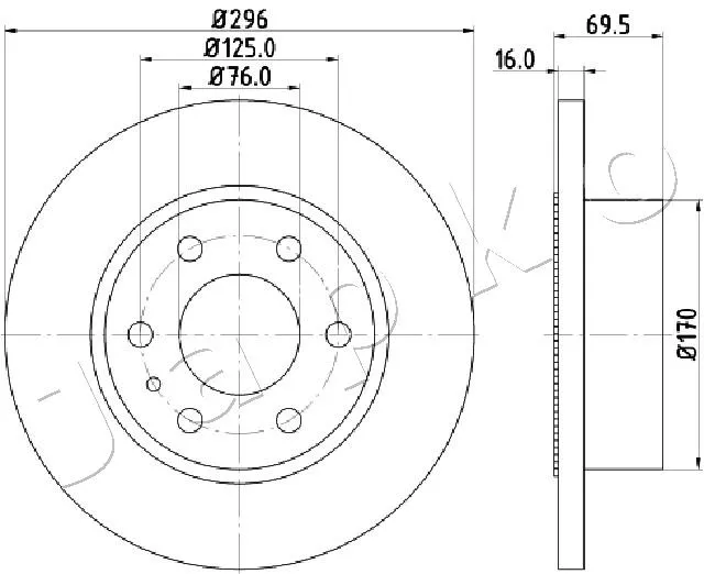 спирачен диск JAPKO               
