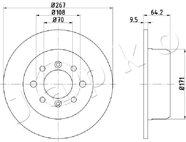 спирачен диск JAPKO               