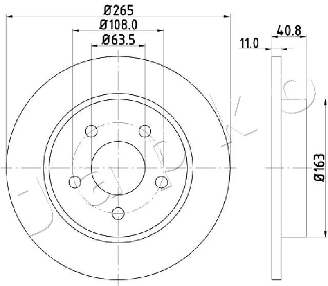 спирачен диск JAPKO               