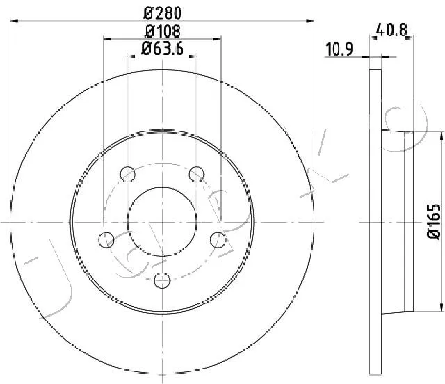 спирачен диск JAPKO               