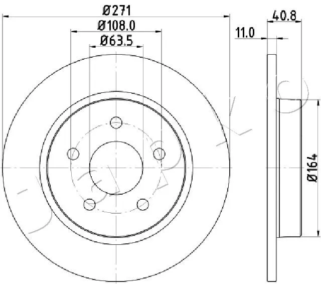 спирачен диск JAPKO               