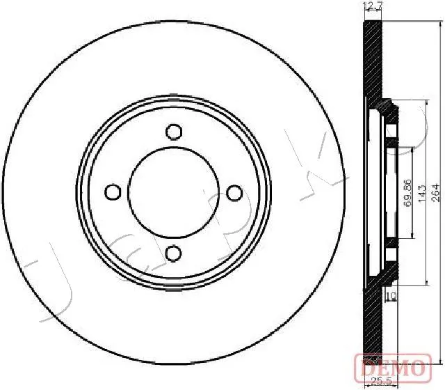 спирачен диск JAPKO               