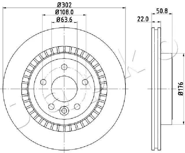 спирачен диск JAPKO               