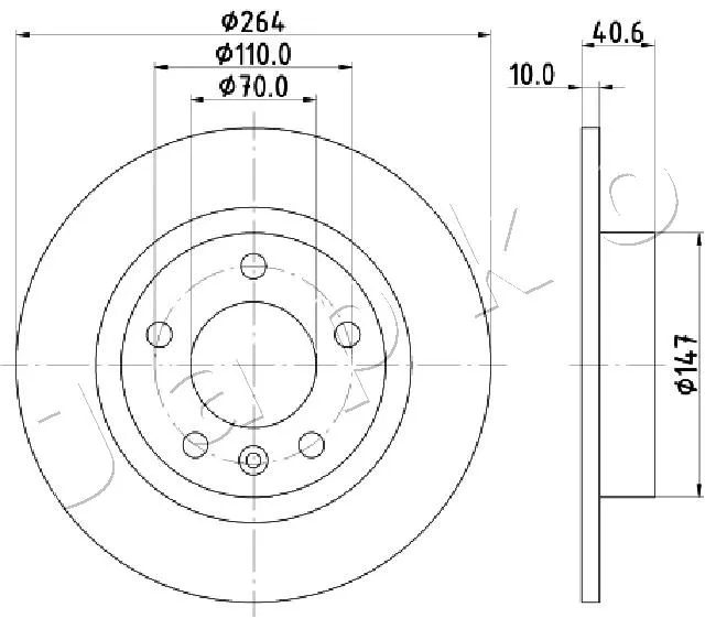 спирачен диск JAPKO               