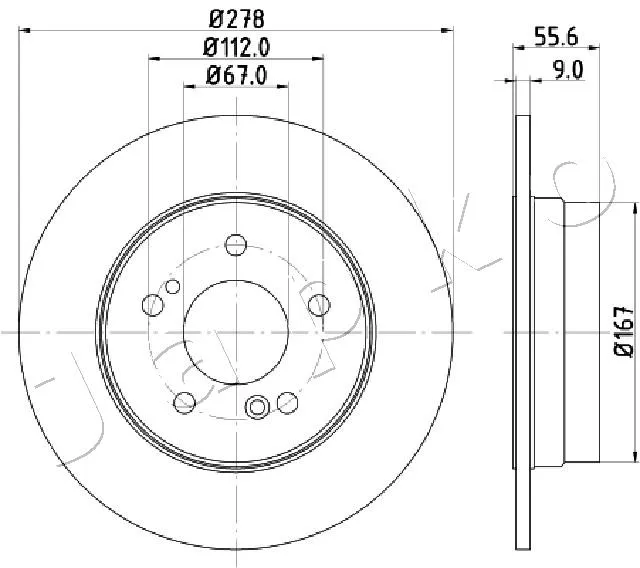 спирачен диск JAPKO               