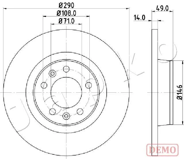 спирачен диск JAPKO               