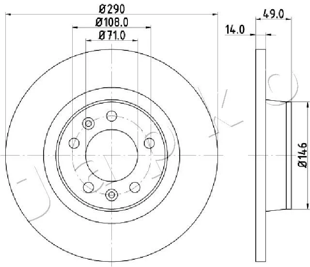 спирачен диск JAPKO               