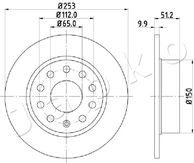 спирачен диск JAPKO               