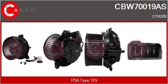 вентилатор вътрешно пространство CASCO               