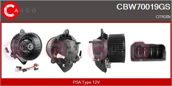 вентилатор вътрешно пространство CASCO               