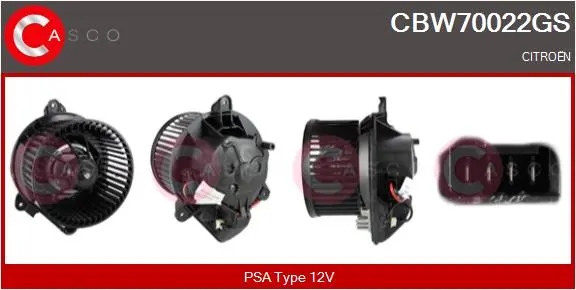 вентилатор вътрешно пространство CASCO               