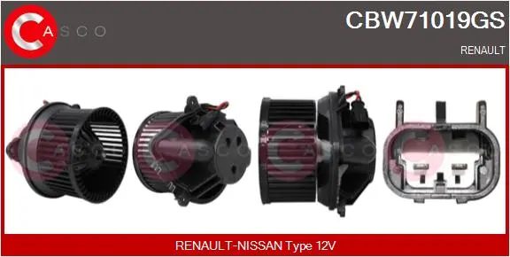 вентилатор вътрешно пространство CASCO               