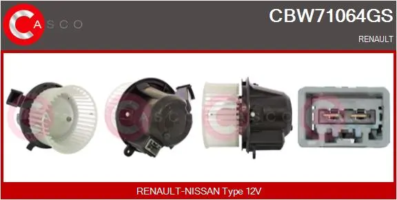 вентилатор вътрешно пространство CASCO               