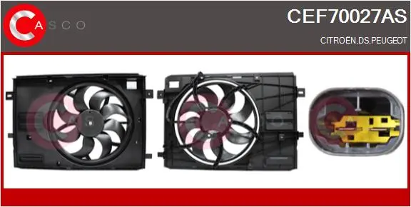 електромотор, вентилатор на радиатора CASCO               