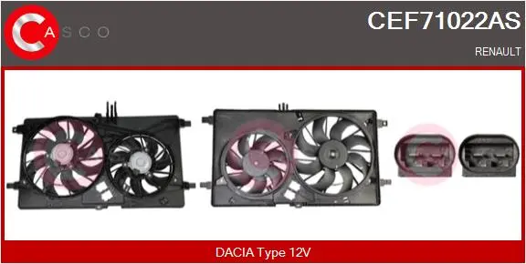 електромотор, вентилатор на радиатора CASCO               