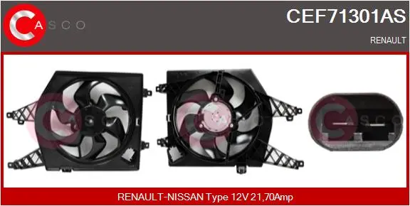 вентилатор, охлаждане на двигателя CASCO               