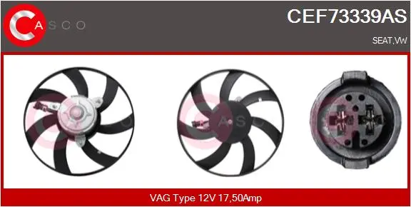 вентилатор, охлаждане на двигателя CASCO               