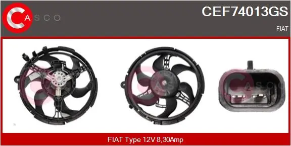 електромотор, вентилатор на радиатора CASCO               
