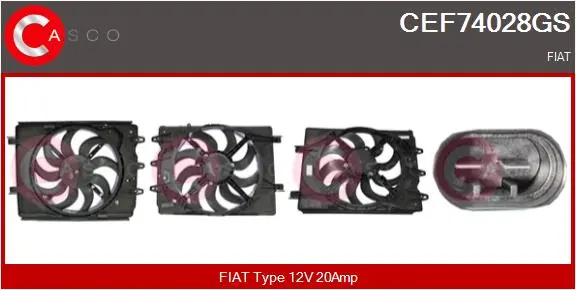 електромотор, вентилатор на радиатора CASCO               