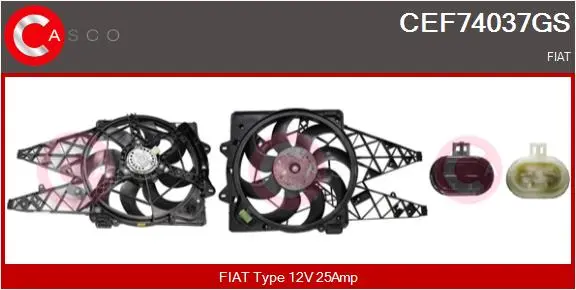електромотор, вентилатор на радиатора CASCO               