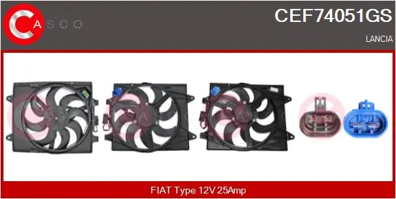 електромотор, вентилатор на радиатора CASCO               