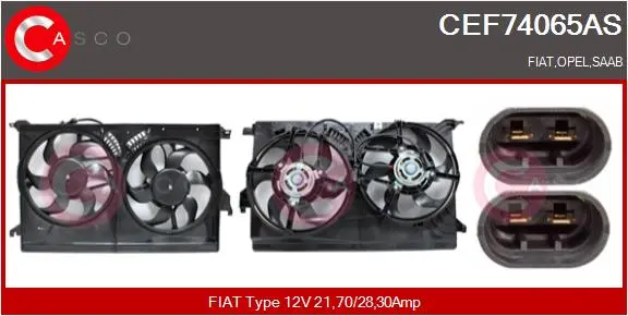 електромотор, вентилатор на радиатора CASCO               