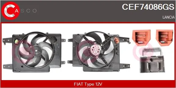 електромотор, вентилатор на радиатора CASCO               