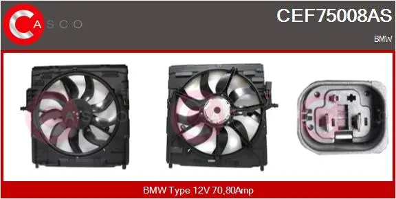 електромотор, вентилатор на радиатора CASCO               