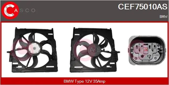 електромотор, вентилатор на радиатора CASCO               