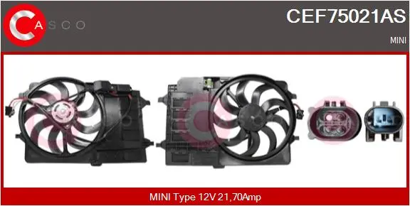 електромотор, вентилатор на радиатора CASCO               