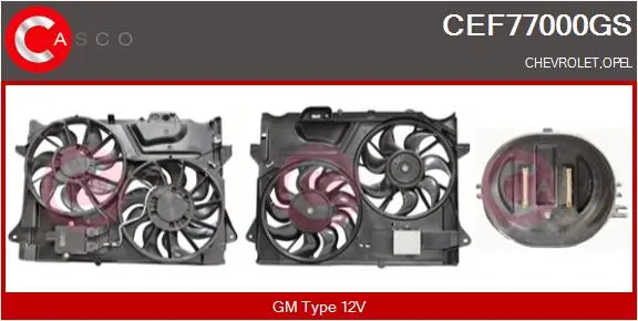 електромотор, вентилатор на радиатора CASCO               