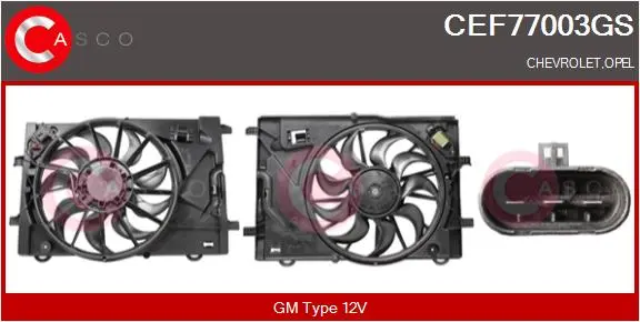 електромотор, вентилатор на радиатора CASCO               