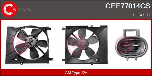 електромотор, вентилатор на радиатора CASCO               