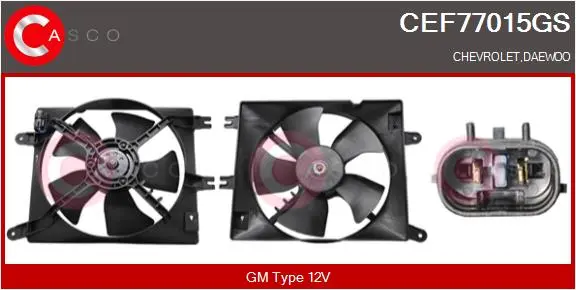 електромотор, вентилатор на радиатора CASCO               