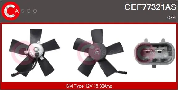 вентилатор, охлаждане на двигателя CASCO               