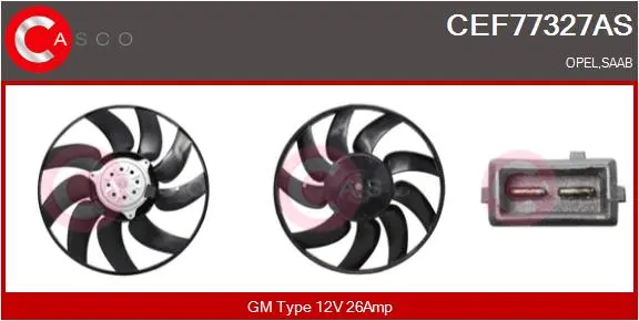 вентилатор, охлаждане на двигателя CASCO               