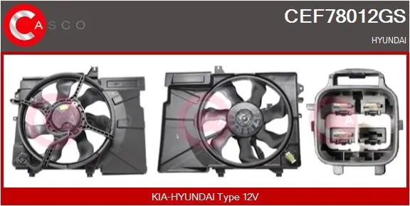 електромотор, вентилатор на радиатора CASCO               