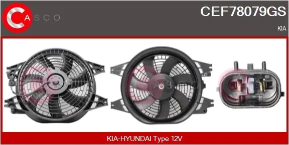 електромотор, вентилатор на радиатора CASCO               