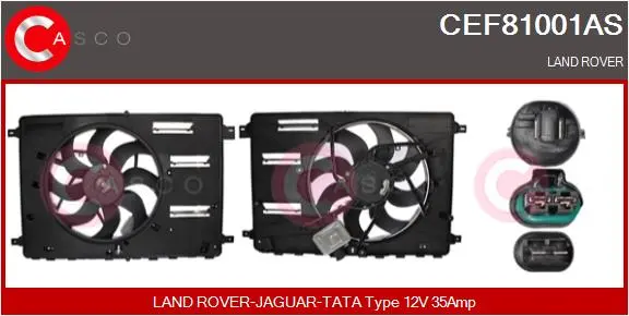 електромотор, вентилатор на радиатора CASCO               