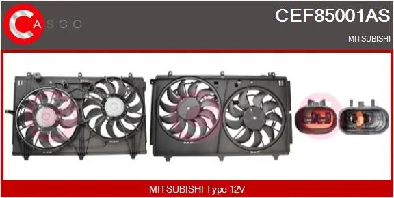 електромотор, вентилатор на радиатора CASCO               