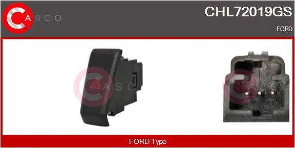 ключ за аварийни мигачи CASCO               