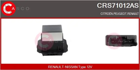 Моторче за парно за RENAULT CLIO IV Grandtour (KH_) 1.2 TCe 120 CRS71012AS CASCO               
