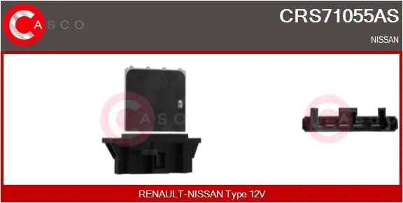 съпротивление, вентилатор за вътрешно пространство CASCO               