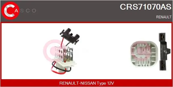 съпротивление, вентилатор за вътрешно пространство CASCO               