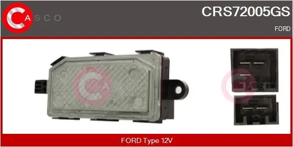 съпротивление, вентилатор за вътрешно пространство CASCO               