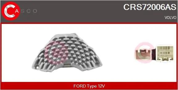 съпротивление, вентилатор за вътрешно пространство CASCO               