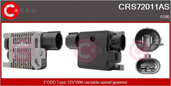 резистор, електромотор-вентилатор охлаждане CASCO               