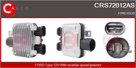 резистор, електромотор-вентилатор охлаждане CASCO               